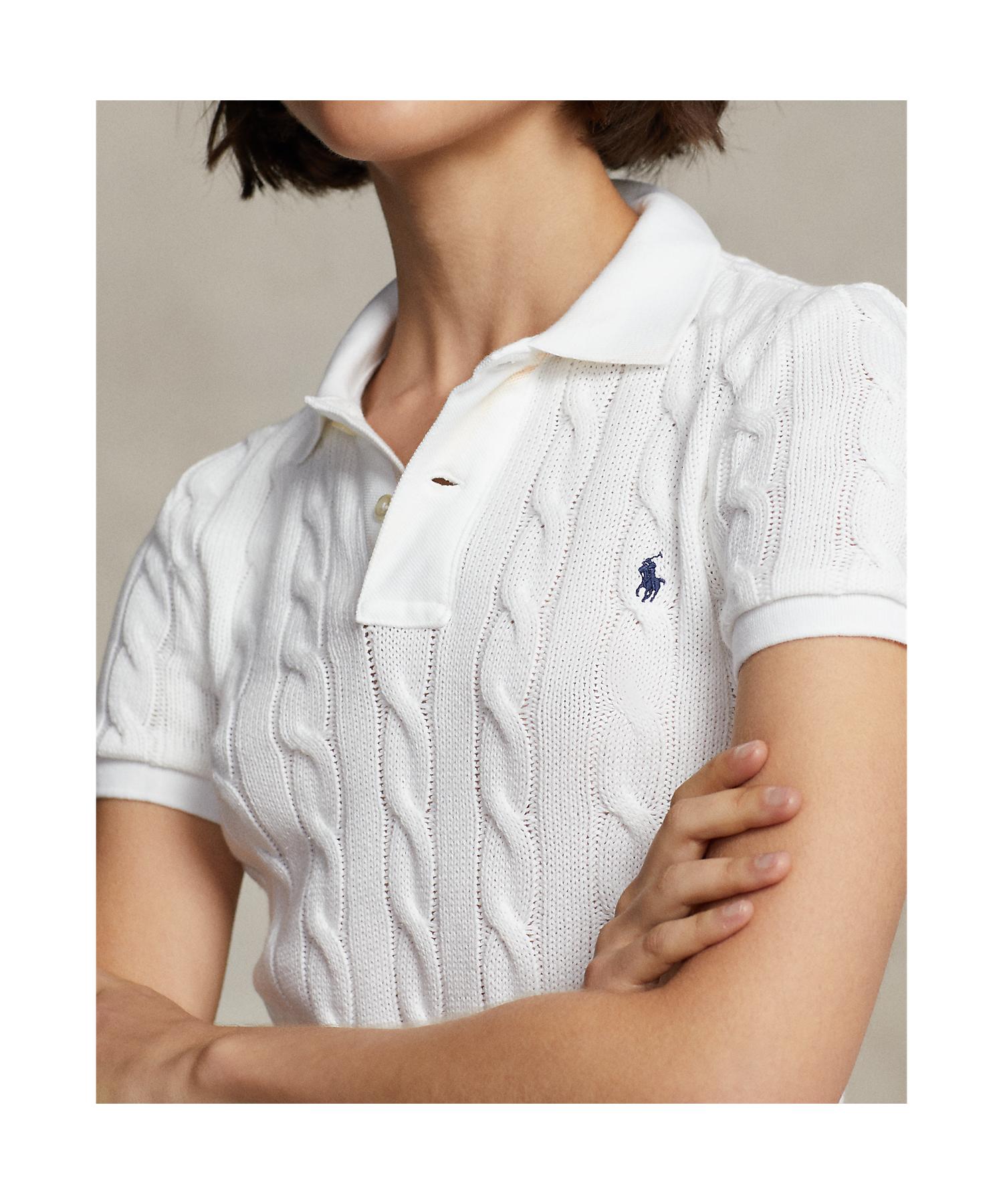 スリム フィット ケーブルニット ポロシャツ(505202876) | POLO RALPH