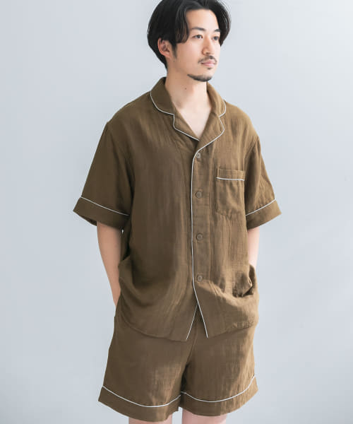 セール】URBAN RESEARCH×UCHINO ソフトタッチガーゼパジャマトップス S