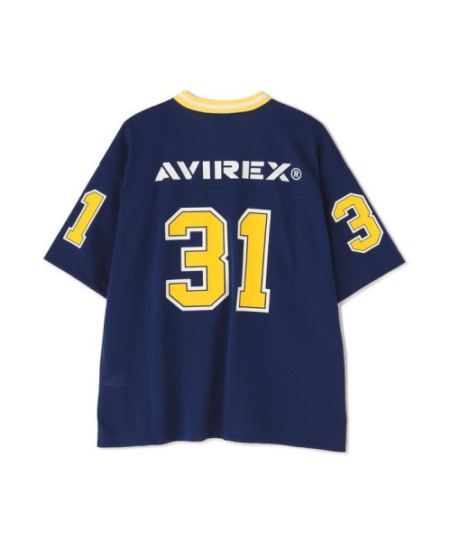 AVIREX(AVIREX)/MESH FOOTBALL GAME T－SHIRT / メッシュ フットボール ゲーム Tシャツ/img23