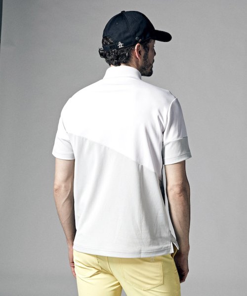 Munsingwear(マンシングウェア)/SUNSCREENカラーブロック半袖シャツ(UV CUT(UPF30)/吸汗速乾/遮熱/クーリング(効果)/吸放湿)【アウトレット/img05