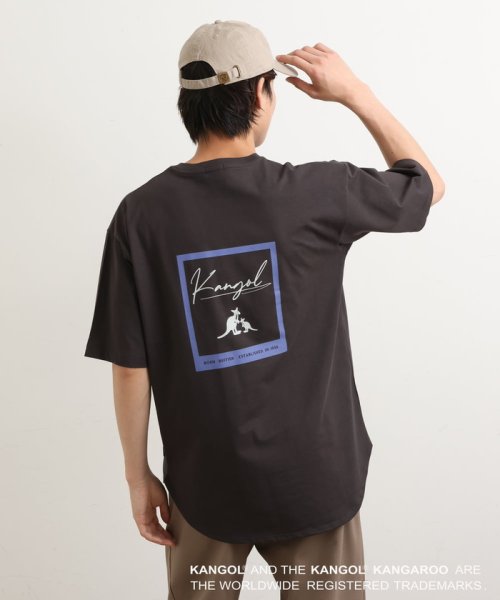 a.v.v (MEN)(アー・ヴェ・ヴェメンズ)/【コラボ/KANGOL】スクエアプリントTシャツ/img16