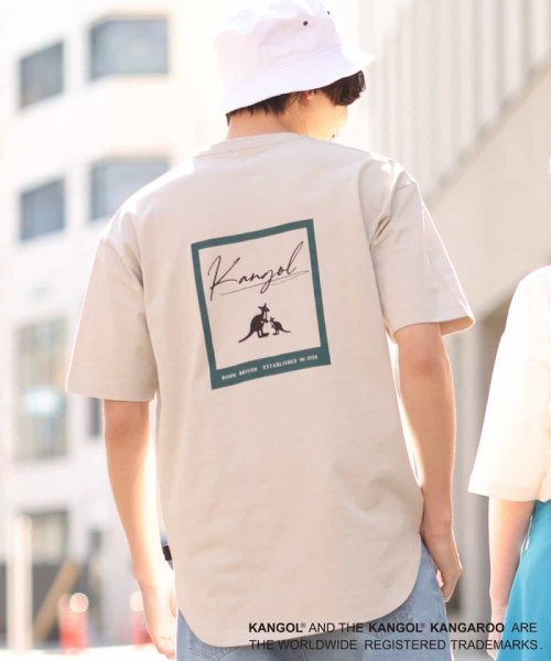 a.v.v (MEN)(アー・ヴェ・ヴェメンズ)/【コラボ/KANGOL】スクエアプリントTシャツ/img20