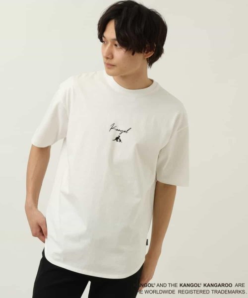 a.v.v (MEN)(アー・ヴェ・ヴェメンズ)/【コラボ/KANGOL】スクエアプリントTシャツ/img28