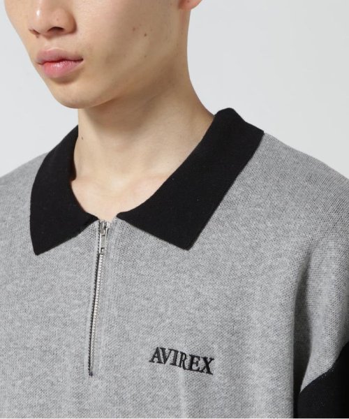 AVIREX(AVIREX)/《直営店限定》HALF ZIP POLO SHIRT / ハーフジップ ポロシャツ/img04