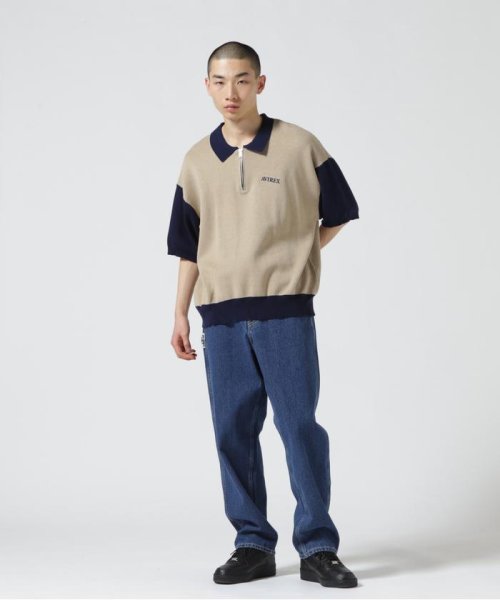 AVIREX(AVIREX)/《直営店限定》HALF ZIP POLO SHIRT / ハーフジップ ポロシャツ/img09