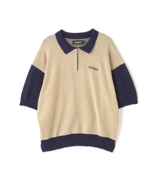 AVIREX(AVIREX)/《直営店限定》HALF ZIP POLO SHIRT / ハーフジップ ポロシャツ/img10