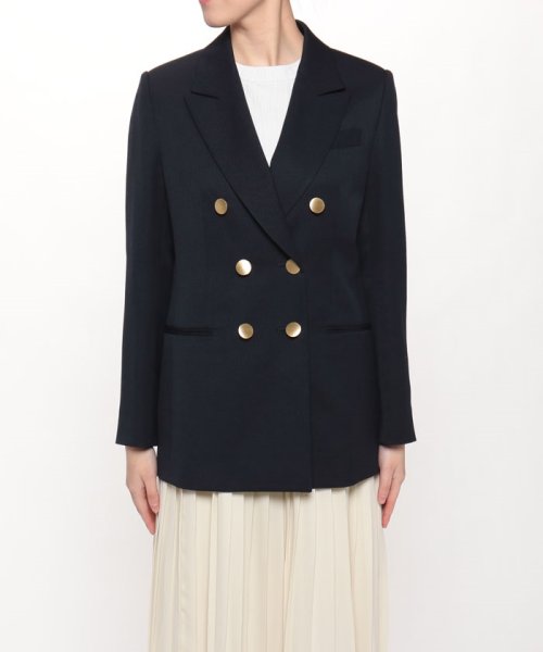 【LOULOU WILLOUGHBY】ギャバジンテーラードジャケット B73 W61 H85　着用サイズ：02