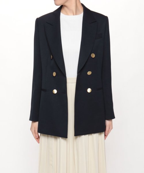 【LOULOU WILLOUGHBY】ギャバジンテーラードジャケット B73 W61 H85　着用サイズ：02