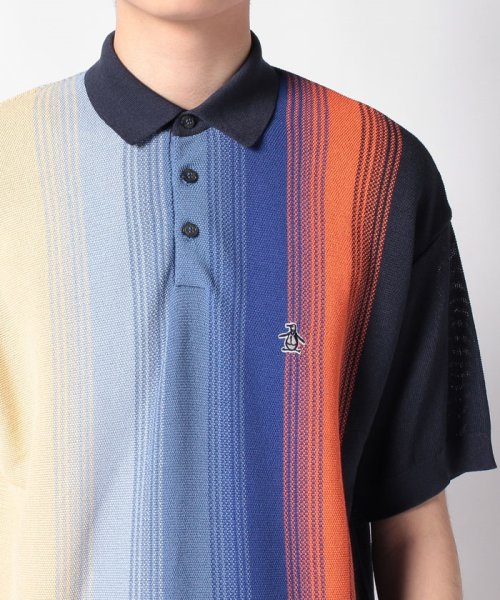 Penguin by Munsingwear(ペンギン　バイ　マンシングウェア)/HIGH GAUGE CLASSIC POLO SWEATER STRIPE/ハイゲージクラシックポロセーターストライプ【アウトレット】/img10