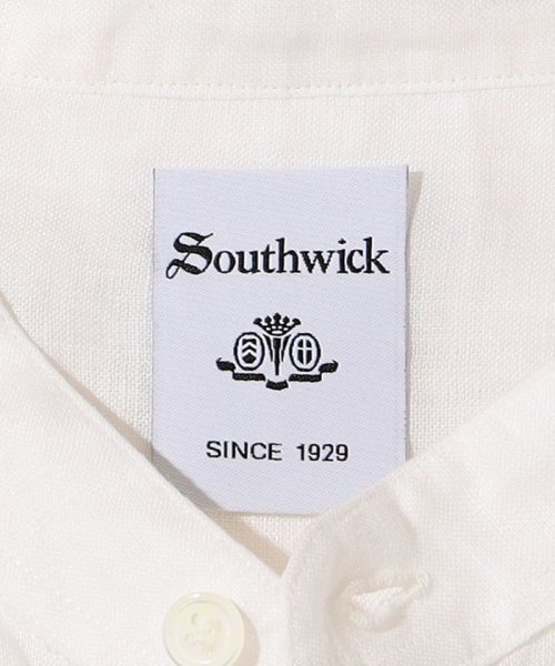SHIPS MEN(シップス　メン)/Southwick Gate Label: リネン バンドカラーシャツ/img11