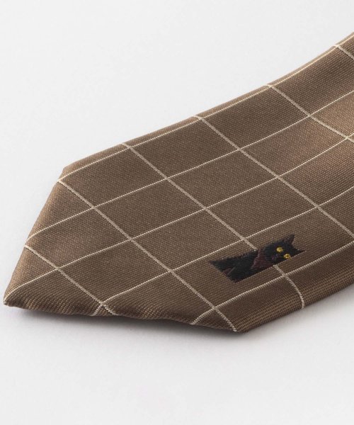 ZIP FIVE(ジップファイブ)/CHILLWORK by Quit Running 猫デザイン 刺繍ネクタイ 洗えるイージーケア ネコ スリム/img07