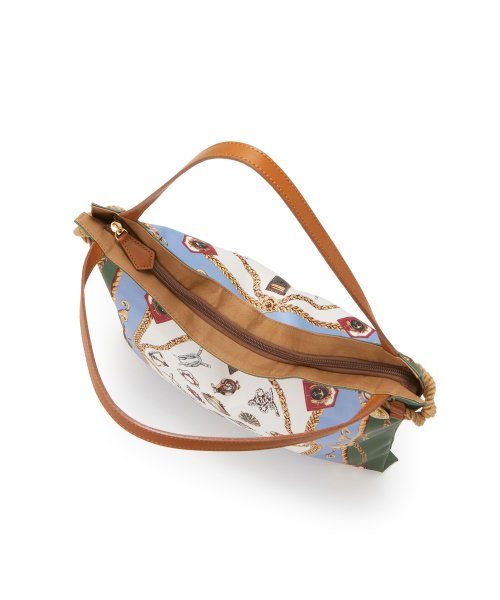 【TREASURE TOPKAPI】トレジャー トプカピ【アーカイブ】マイルドサテン スカーフ パネル柄 トートバッグ 2023 