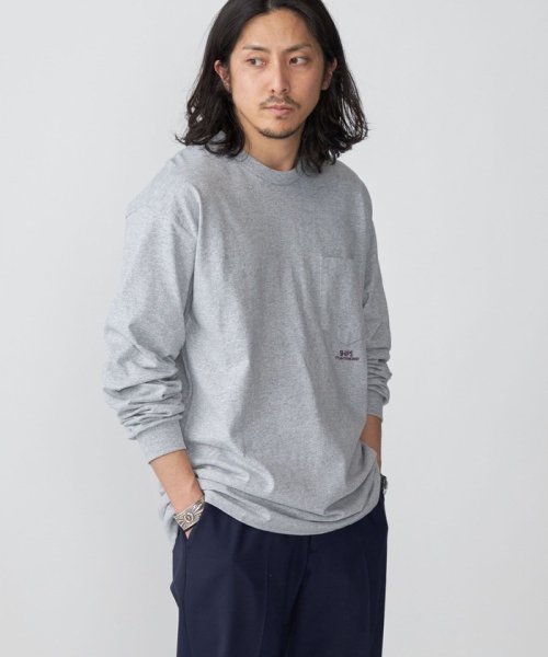 SHIPS MEN(シップス　メン)/*SHIPS: STYLISH STANDARD ミニロゴ 刺繍 ポケット ロングスリーブ Tシャツ/img22