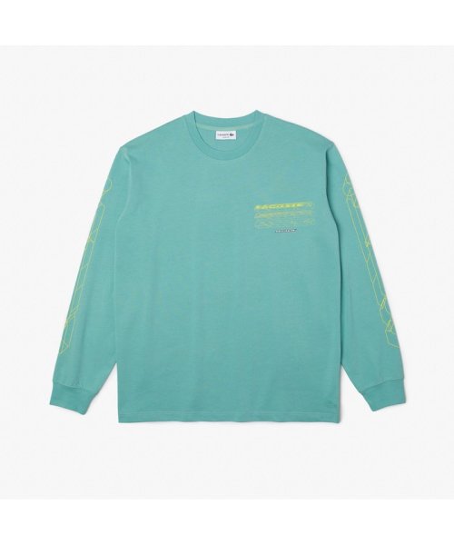 LACOSTE Mens(ラコステ　メンズ)/グラフィカルブランドネームロゴマルチプリントロングスリーブTシャツ/img03