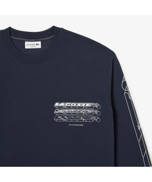 LACOSTE Mens(ラコステ　メンズ)/グラフィカルブランドネームロゴマルチプリントロングスリーブTシャツ/img08