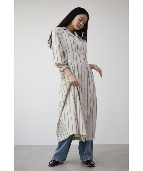 AZUL by moussy(アズールバイマウジー)/WAIST TUCK STRIPE ONEPIECE/img11