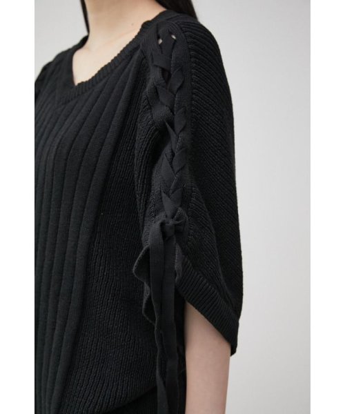 AZUL by moussy(アズールバイマウジー)/2WAY SHOULDER LACE－UP KNIT/img19