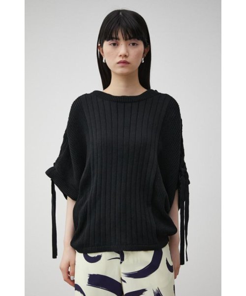 AZUL by moussy(アズールバイマウジー)/2WAY SHOULDER LACE－UP KNIT/img21