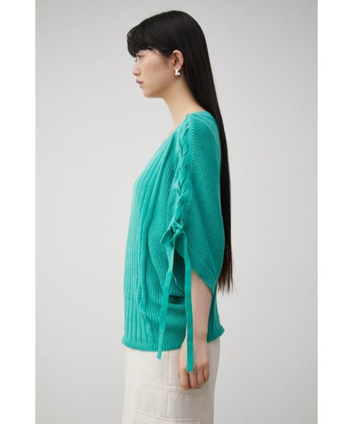 AZUL by moussy(アズールバイマウジー)/2WAY SHOULDER LACE－UP KNIT/img27