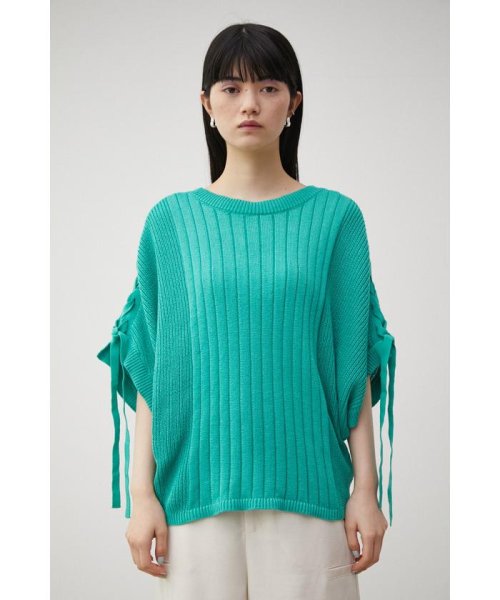 AZUL by moussy(アズールバイマウジー)/2WAY SHOULDER LACE－UP KNIT/img32