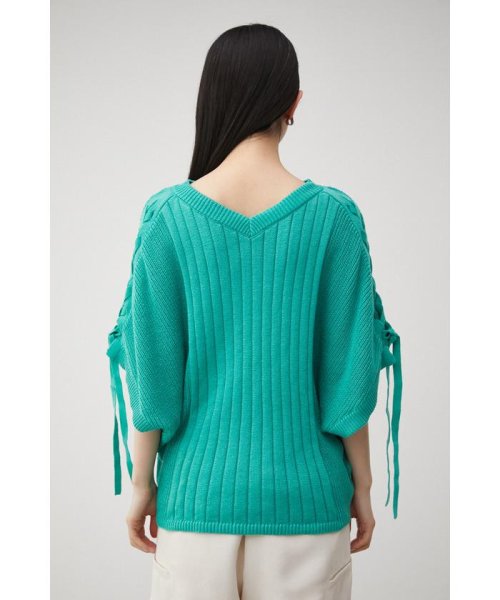 AZUL by moussy(アズールバイマウジー)/2WAY SHOULDER LACE－UP KNIT/img33