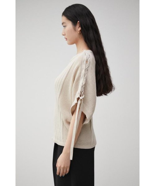 AZUL by moussy(アズールバイマウジー)/2WAY SHOULDER LACE－UP KNIT/img38