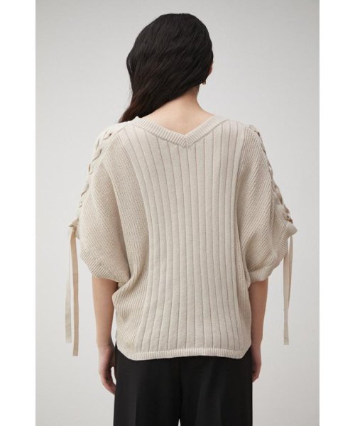 AZUL by moussy(アズールバイマウジー)/2WAY SHOULDER LACE－UP KNIT/img39