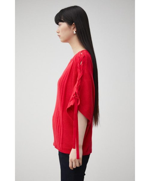 AZUL by moussy(アズールバイマウジー)/2WAY SHOULDER LACE－UP KNIT/img49