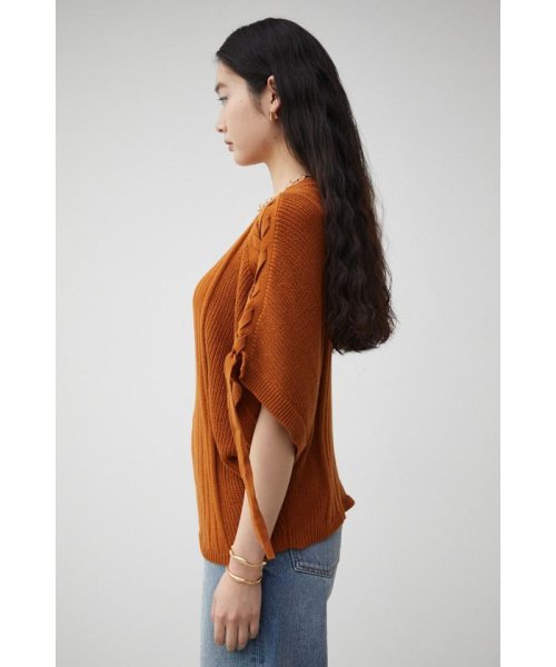 AZUL by moussy(アズールバイマウジー)/2WAY SHOULDER LACE－UP KNIT/img60