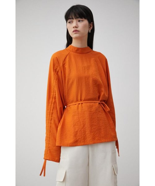 AZUL by moussy(アズールバイマウジー)/SHIRRING SLEEVE BLOUSE/img20
