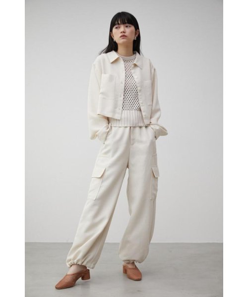 AZUL by moussy(アズールバイマウジー)/MESH LIKE WIDE PANTS/img02