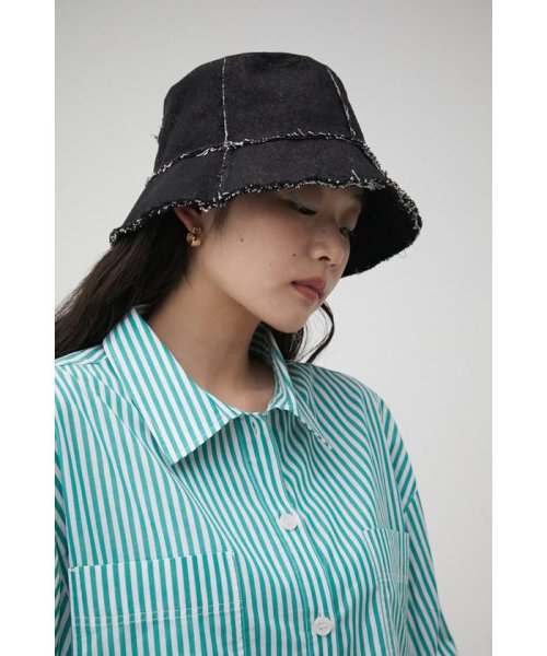 AZUL by moussy(アズールバイマウジー)/CUT OFF DENIM BUCKET HAT/img05