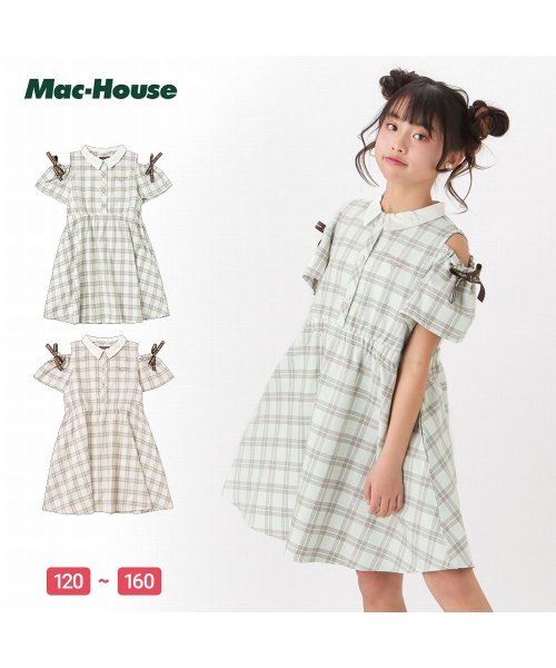 MAC HOUSE(kid's)(マックハウス（キッズ）)/RICH MIX リッチミックス 肩開きワンピース 335572111/img01