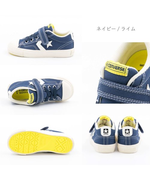 CONVERSE(コンバース)/キッズ ジュニア コンバース CONVERSE スニーカー キッズ ブレイクスター SK V－1 OX シェブロンスター マジックテープ/img08