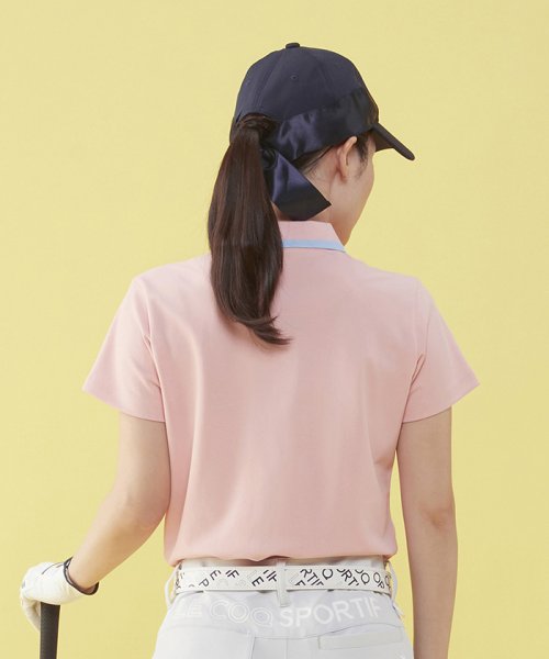 le coq sportif GOLF (ルコックスポルティフ（ゴルフ）)/ベーシックロゴポロシャツ (吸汗速乾/ストレッチ/UV CUT(UPF50+)/WH00のみKEEP CLEAN)【アウトレット】/img09