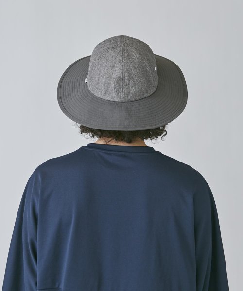 OVERRIDE(OVERRIDE)/OVERRIDE  PAPER CLOTH L.BRIM HAT/img05