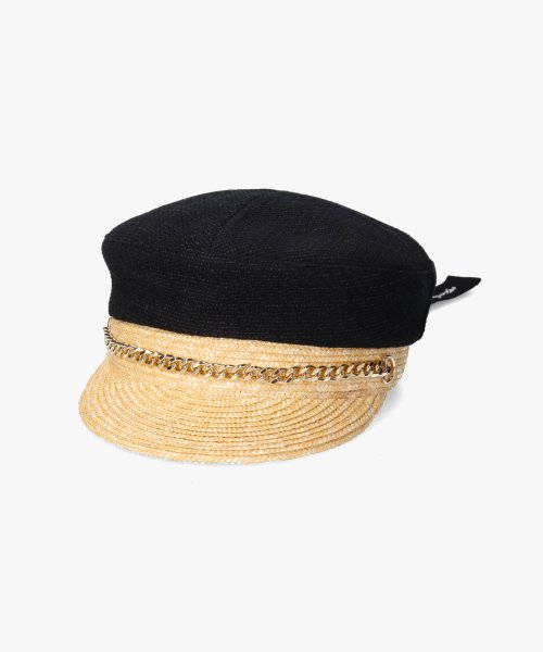 Chapeaud'O(Chapeaud’O)/Chapeau d' O  Straw X Tweed Marine Cas/img12