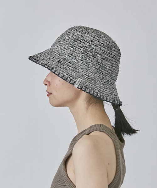 OVERRIDE(OVERRIDE)/OVERRIDE  PAPER CROCHET BUCKET HAT/img05