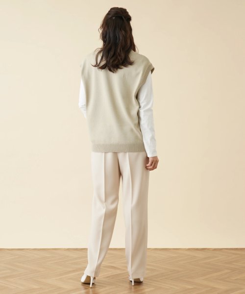 Vネックニットベスト 