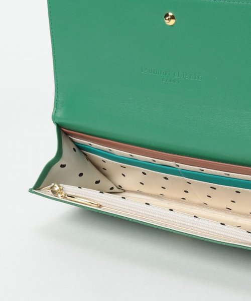 くもマーク 長財布 かぶせタイプ 