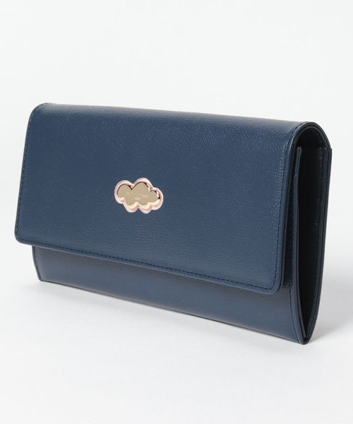 くもマーク 長財布 かぶせタイプ 