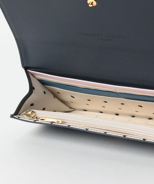 くもマーク 長財布 かぶせタイプ 