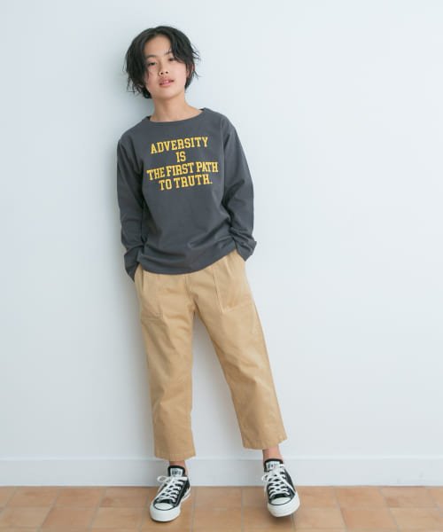 URBAN RESEARCH DOORS（Kids）(アーバンリサーチドアーズ（キッズ）)/『親子リンク』オーガニックコットンロゴロングTシャツ(KIDS)/img07