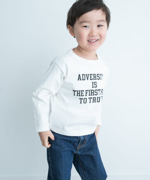 URBAN RESEARCH DOORS（Kids）(アーバンリサーチドアーズ（キッズ）)/『親子リンク』オーガニックコットンロゴロングTシャツ(KIDS)/img10