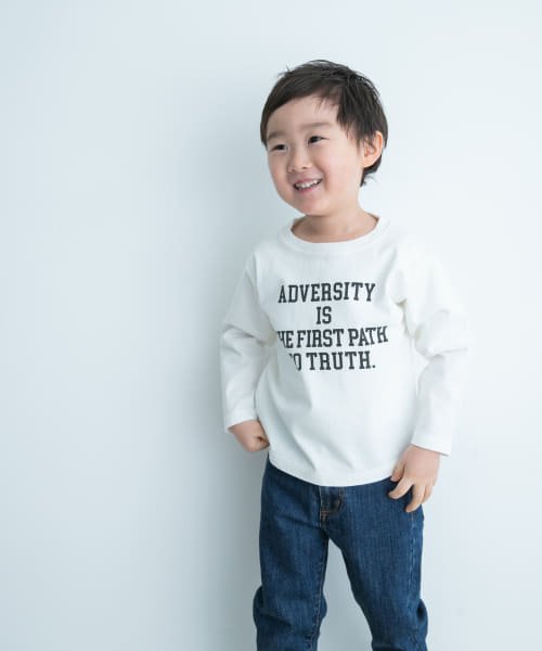 URBAN RESEARCH DOORS（Kids）(アーバンリサーチドアーズ（キッズ）)/『親子リンク』オーガニックコットンロゴロングTシャツ(KIDS)/img11