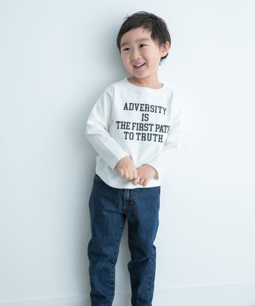 URBAN RESEARCH DOORS（Kids）(アーバンリサーチドアーズ（キッズ）)/『親子リンク』オーガニックコットンロゴロングTシャツ(KIDS)/img12