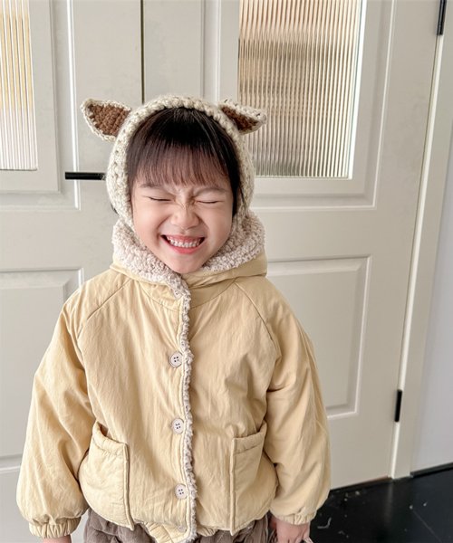 aimoha(aimoha（アイモハ）)/【aimoha－KIDS－】韓国子供服　暖かいボア裏地中綿ジャケット/img03