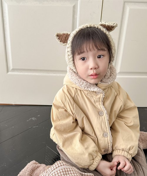 aimoha(aimoha（アイモハ）)/【aimoha－KIDS－】韓国子供服　暖かいボア裏地中綿ジャケット/img04