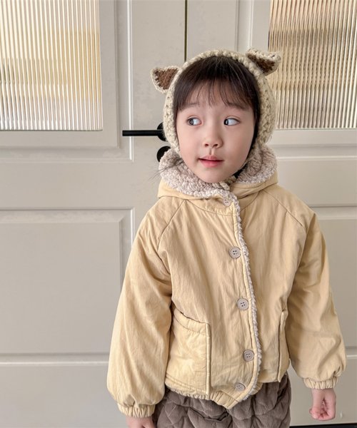 aimoha(aimoha（アイモハ）)/【aimoha－KIDS－】韓国子供服　暖かいボア裏地中綿ジャケット/img05