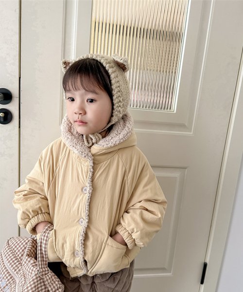 aimoha(aimoha（アイモハ）)/【aimoha－KIDS－】韓国子供服　暖かいボア裏地中綿ジャケット/img06